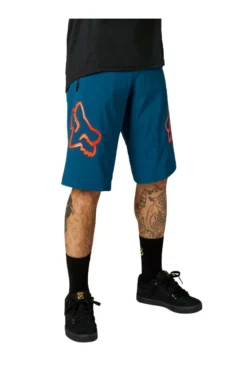 Fox - Shorts Defend Men Dark Indigo/ Punch Red