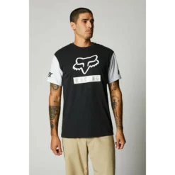 Fox - T-Shirt Paddox Contrast Sleeve SS Men Black