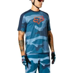 Fox - Jersey Ranger DR SS Kurzarm 21 Men Blue Camo