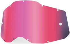 100% - Ersatzscheibe Accuri/Strata/Racecraft AF Mirror Pink