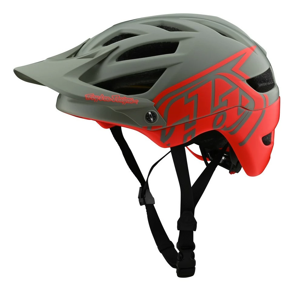 Troy Lee Designs - MTB-Helm A1 Mips Youth Classic Orange/Gray Olive OS 1 Troy Lee Designs - MTB-Helm A1 Mips Youth Classic Orange/Gray Olive OS