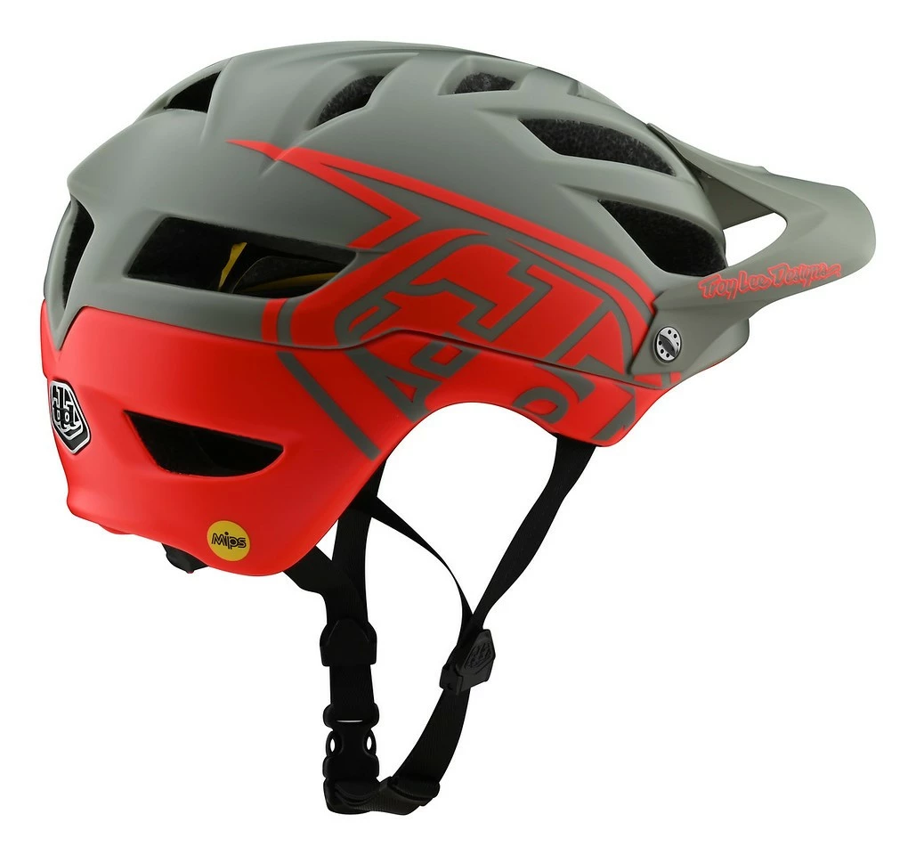 Troy Lee Designs - MTB-Helm A1 Mips Youth Classic Orange/Gray Olive OS 2 Troy Lee Designs - MTB-Helm A1 Mips Youth Classic Orange/Gray Olive OS – Bild 2