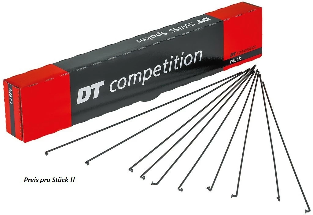 Dt-swiss DT Swiss - Speiche Competition Niro 2.0x1.6x2.0 Schwarz, Preis Pro Stück ! 1 Dt-swiss DT Swiss - Speiche Competition Niro 2.0x1.6x2.0 Schwarz, Preis Pro Stück !