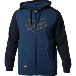 Fox - Kapuzenjacke Destrakt Zip-Fleece Light Indigo