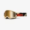 100% - Brille Strata 2 Anti Fog Gold Mirror Lens Kombat