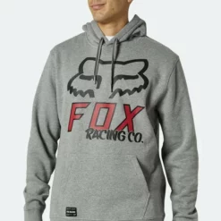 Fox - Kapuzenpullover Hightail Po Fleece Heather Graph/Berry