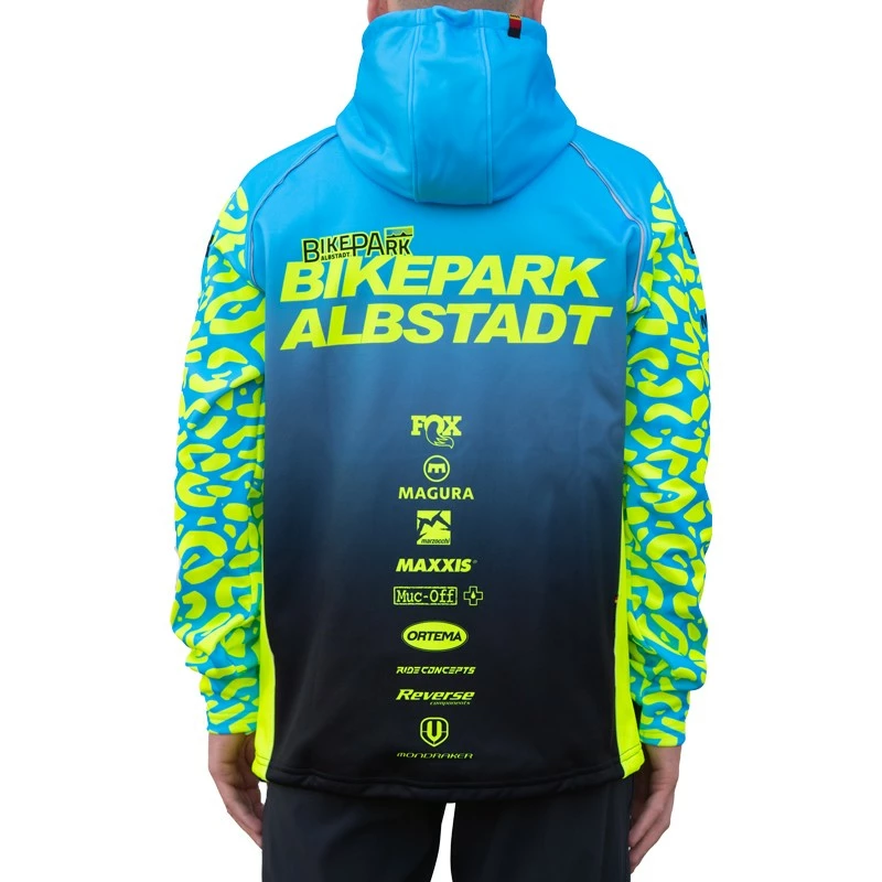 Bikepark Albstadt - Racing Softshell-Jacke 2020 Leopard Ladies Flu Yellow/Cyan/Petrol 2 Bikepark Albstadt - Racing Softshell-Jacke 2020 Leopard Ladies Flu Yellow/Cyan/Petrol – Bild 2