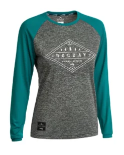 Rocday - Jersey Line Langarm WMN Melange Teal