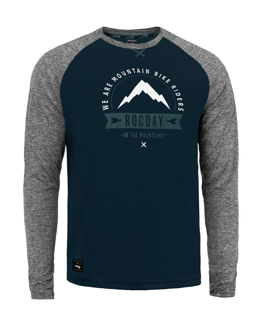 Rocday - Jersey Mount Sanitized Langarm 21 Men Navy/Melange 1 Rocday - Jersey Mount Sanitized Langarm 21 Men Navy/Melange