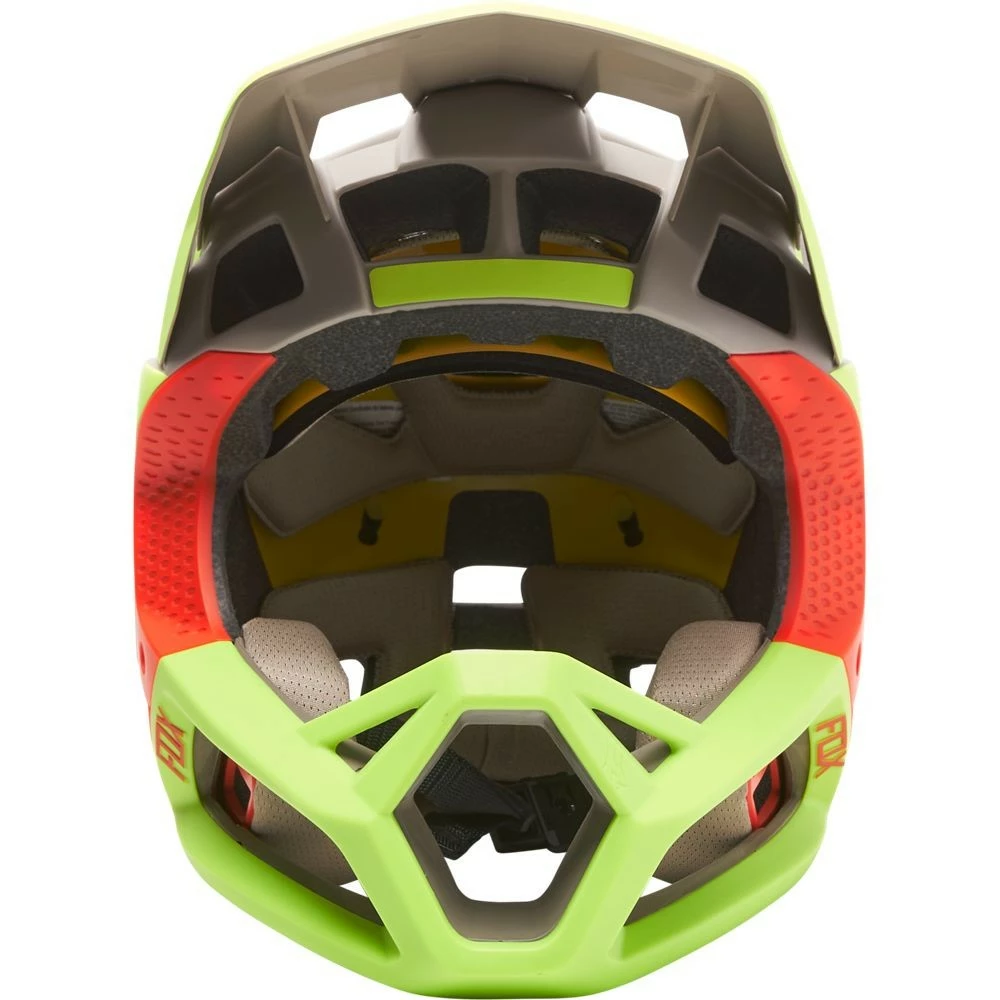 Fox - Helm MIPS Proframe TUK Matt Stone/Flo Yellow/Orange 2 Fox - Helm MIPS Proframe TUK Matt Stone/Flo Yellow/Orange – Bild 2