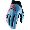 100% - Handschuhe R-Core Glove Light Blue/Red
