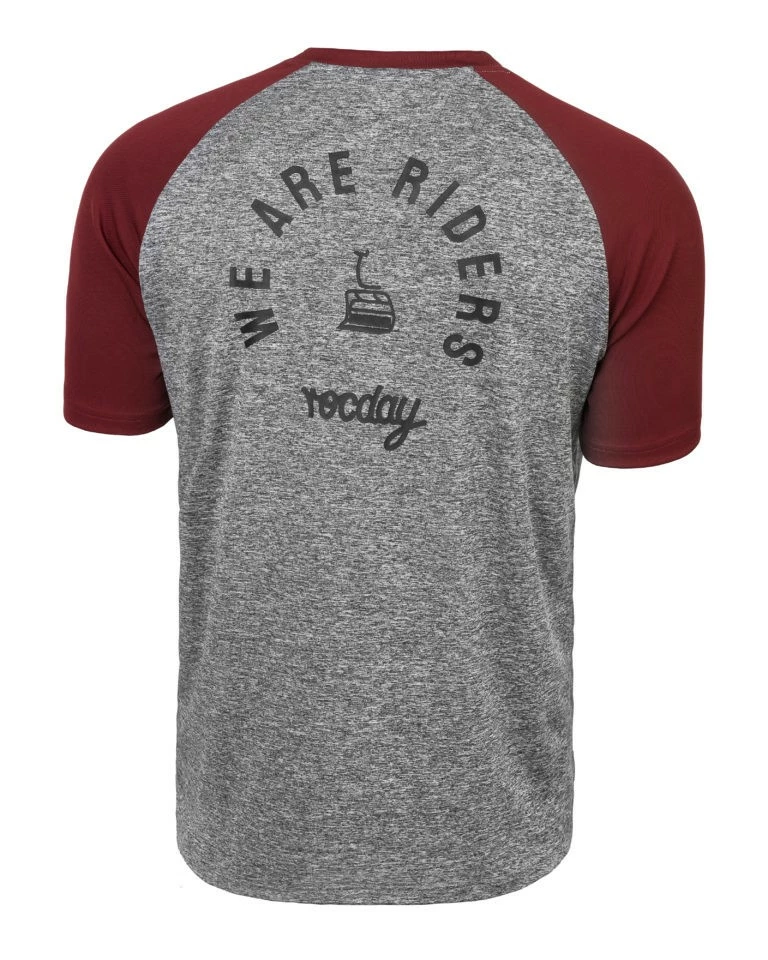 Rocday - Jersey Park Sanitized Kurzarm Melange Dark Red 2 Rocday - Jersey Park Sanitized Kurzarm Melange Dark Red – Bild 2