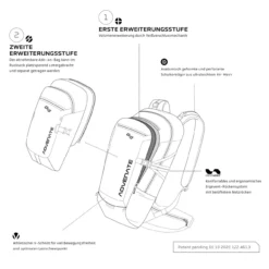 Advenate - Rucksack / Protektoren Rucksack Symphony 18+2+6 Wild Berry -Fahrradladen Symphony Erweiterungsstufe DE 1280x1280 7
