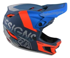 Troy Lee Designs - Fullface-Helm D4 Composite MIPS Qualifier Slate / Red -Fahrradladen TLD B22S D4CM QUALIFIER SLTRED 04 L 1280x1280