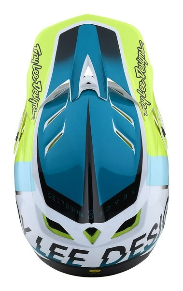Troy Lee Designs - Fullface-Helm D4 Composite MIPS Qualifier White / Green 4 Troy Lee Designs - Fullface-Helm D4 Composite MIPS Qualifier White / Green – Bild 4