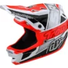 Troy Lee Designs - Fullface-Helm D4 Composite MIPS White /Glow Orange