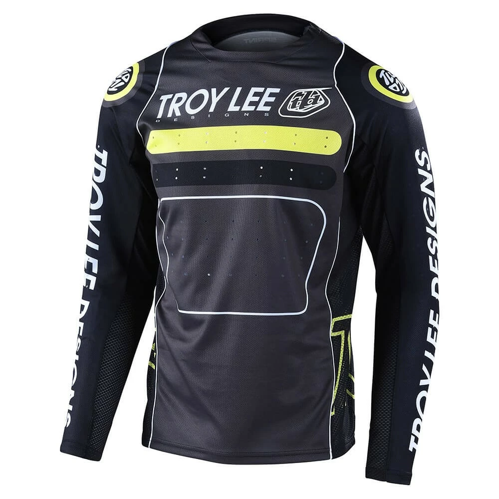Troy Lee Designs - Jersey Sprint Drop In Black Green 1 Troy Lee Designs - Jersey Sprint Drop In Black Green