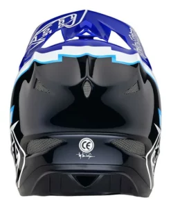 Troy Lee Designs - Fullface-Helm D3 Fiberlite Volt Blue -Fahrradladen TLD B23D1 D3FL VOLT BLU 03 L 1280x1280