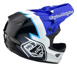 Troy Lee Designs - Fullface-Helm D3 Fiberlite Volt Blue -Fahrradladen TLD B23D1 D3FL VOLT BLU 04 L 1280x1280