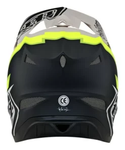 Troy Lee Designs - Fullface-Helm D3 Fiberlite Volt Flo Yellow -Fahrradladen TLD B23D1 D3FL VOLT FLOYEL 03 L 1280x1280