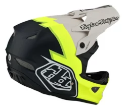 Troy Lee Designs - Fullface-Helm D3 Fiberlite Volt Flo Yellow -Fahrradladen TLD B23D1 D3FL VOLT FLOYEL 04 L 1280x1280