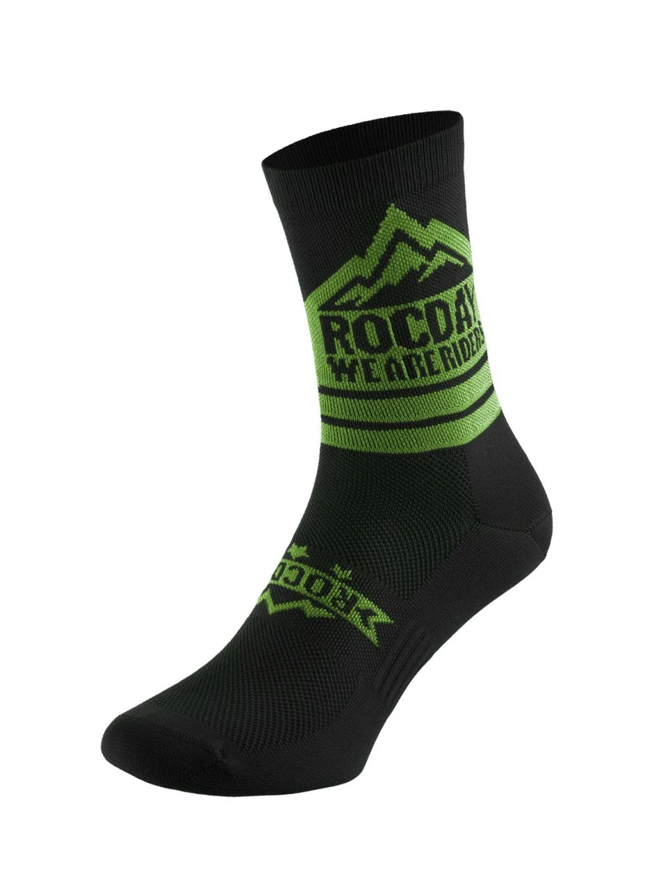 Rocday - Socken Trail Sock Black/Green 1 Rocday - Socken Trail Sock Black/Green
