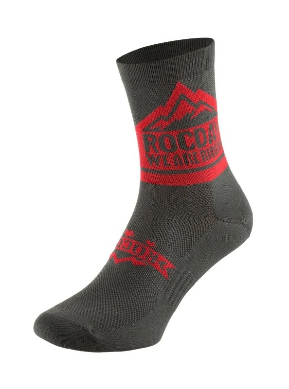 Rocday - Socken Trail Socks Grey/Red 1 Rocday - Socken Trail Socks Grey/Red