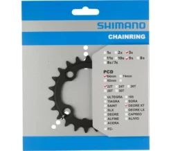 Shimano - Kettenblatt Deore XT FC-M760, 22Zähne Schwarz