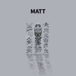 Unleazhed - Rahmenschutzfolie BP01 Frame Edition Downhill24 Black Matt S Top Tube