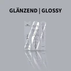 Unleazhed - Rahmenschutzfolie BP01 Frame Runes Of Shred Black Glossy S Top Tube