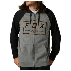 Fox - Kapuzenjacke Badger Zip-Fleece Heather Grey