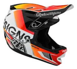 Troy Lee Designs - Fullface-Helm D4 Composite MIPS Qualifier 23 White / Orange