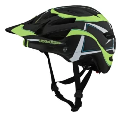Troy Lee Designs - MTB-Helm A1 Youth Classic Welter Black/Limegreen OS Mips