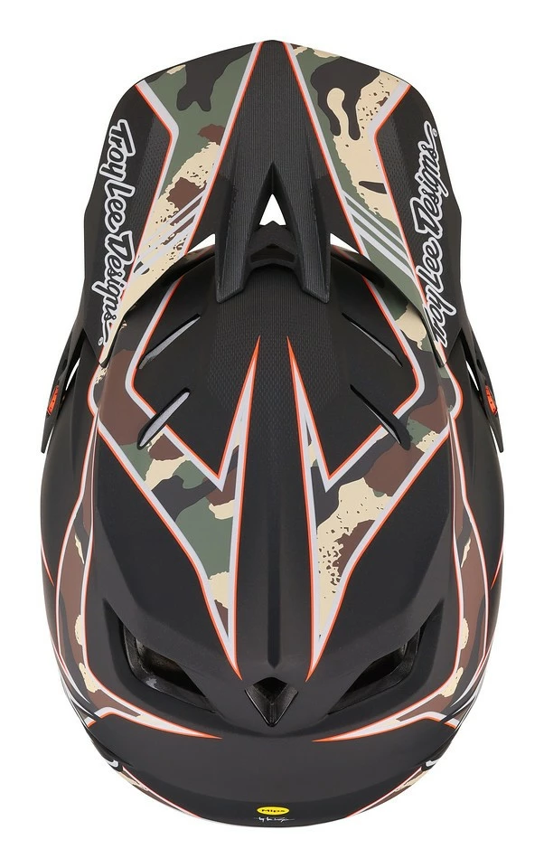 Troy Lee Designs - Fullface-Helm D4 Composite MIPS Matrix Camo 23 Army Green 3 Troy Lee Designs - Fullface-Helm D4 Composite MIPS Matrix Camo 23 Army Green – Bild 3