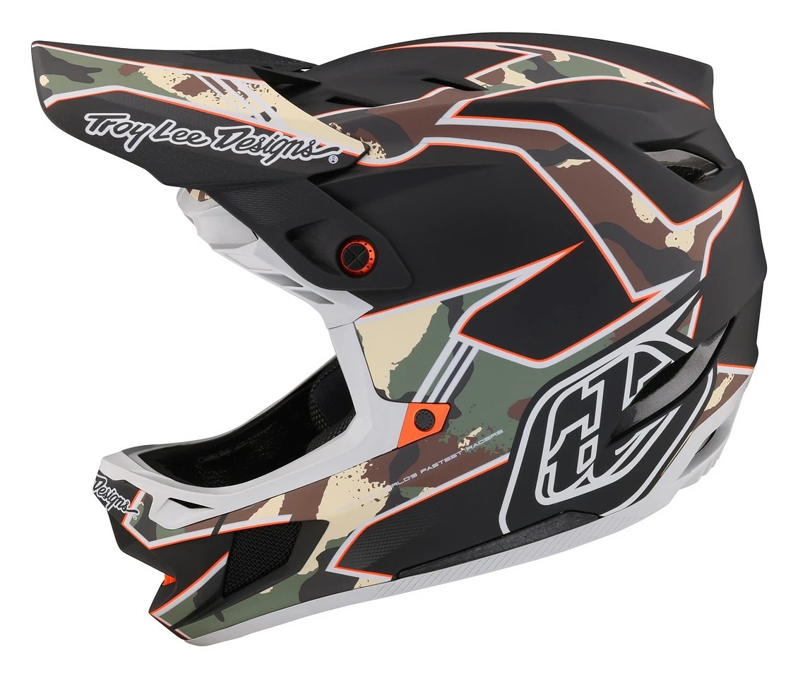 Troy Lee Designs - Fullface-Helm D4 Composite MIPS Matrix Camo 23 Army Green 2 Troy Lee Designs - Fullface-Helm D4 Composite MIPS Matrix Camo 23 Army Green – Bild 2