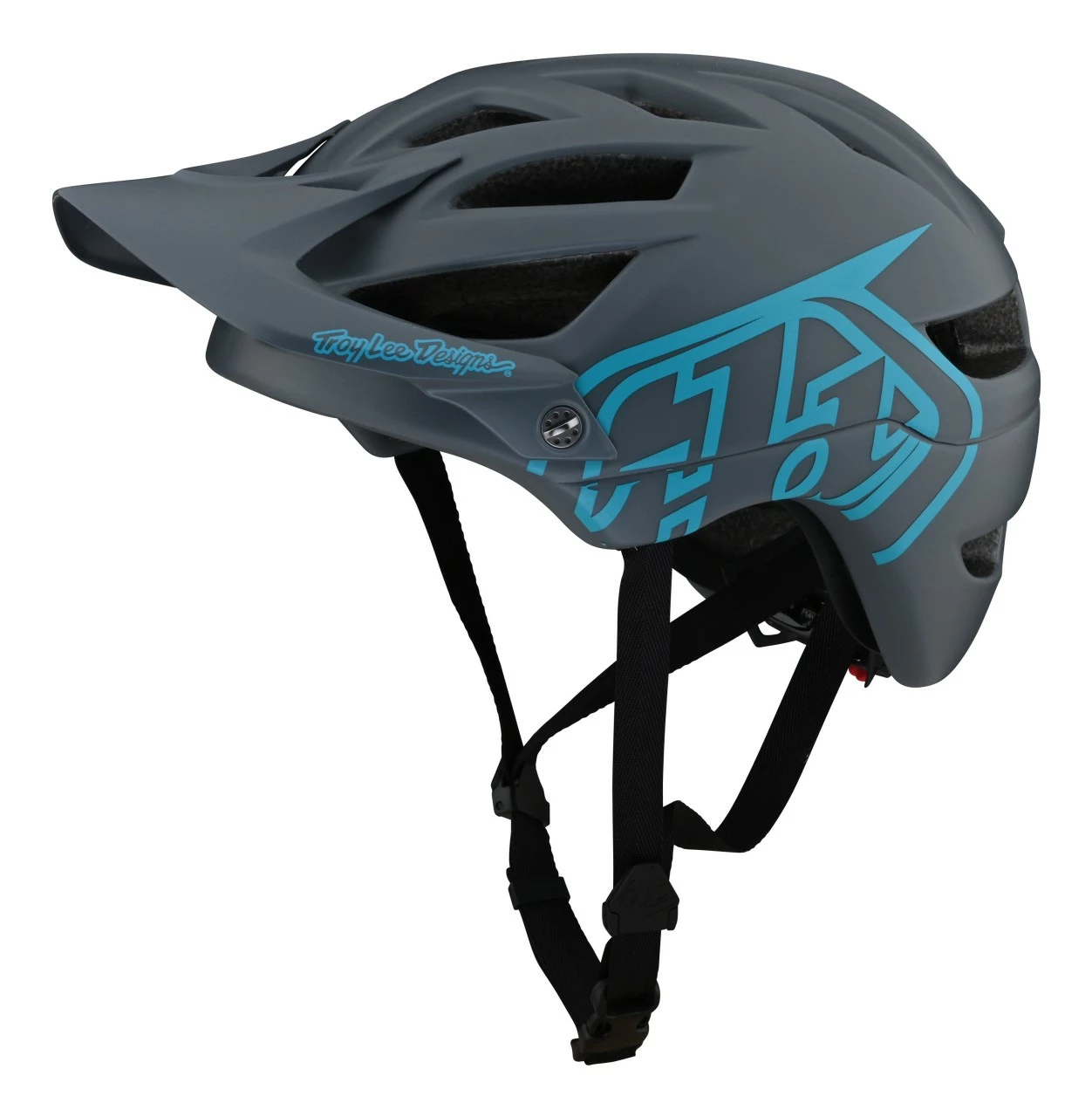 Troy Lee Designs - MTB-Helm A1 Drone 21 Gray/Blue 1 Troy Lee Designs - MTB-Helm A1 Drone 21 Gray/Blue