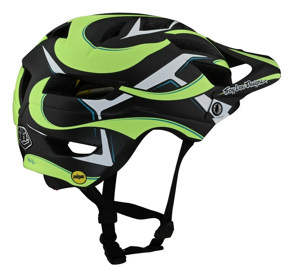 Troy Lee Designs - MTB-Helm A1 Youth Classic Welter Black/Limegreen OS Mips 2 Troy Lee Designs - MTB-Helm A1 Youth Classic Welter Black/Limegreen OS Mips – Bild 2