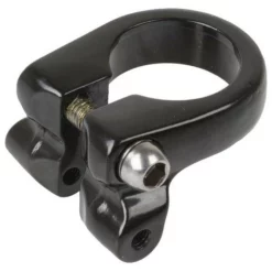 Messingschlager - Sitzrohrklemme Mit Gepäckträgerbefestigung Racky M-Wave Schwarz