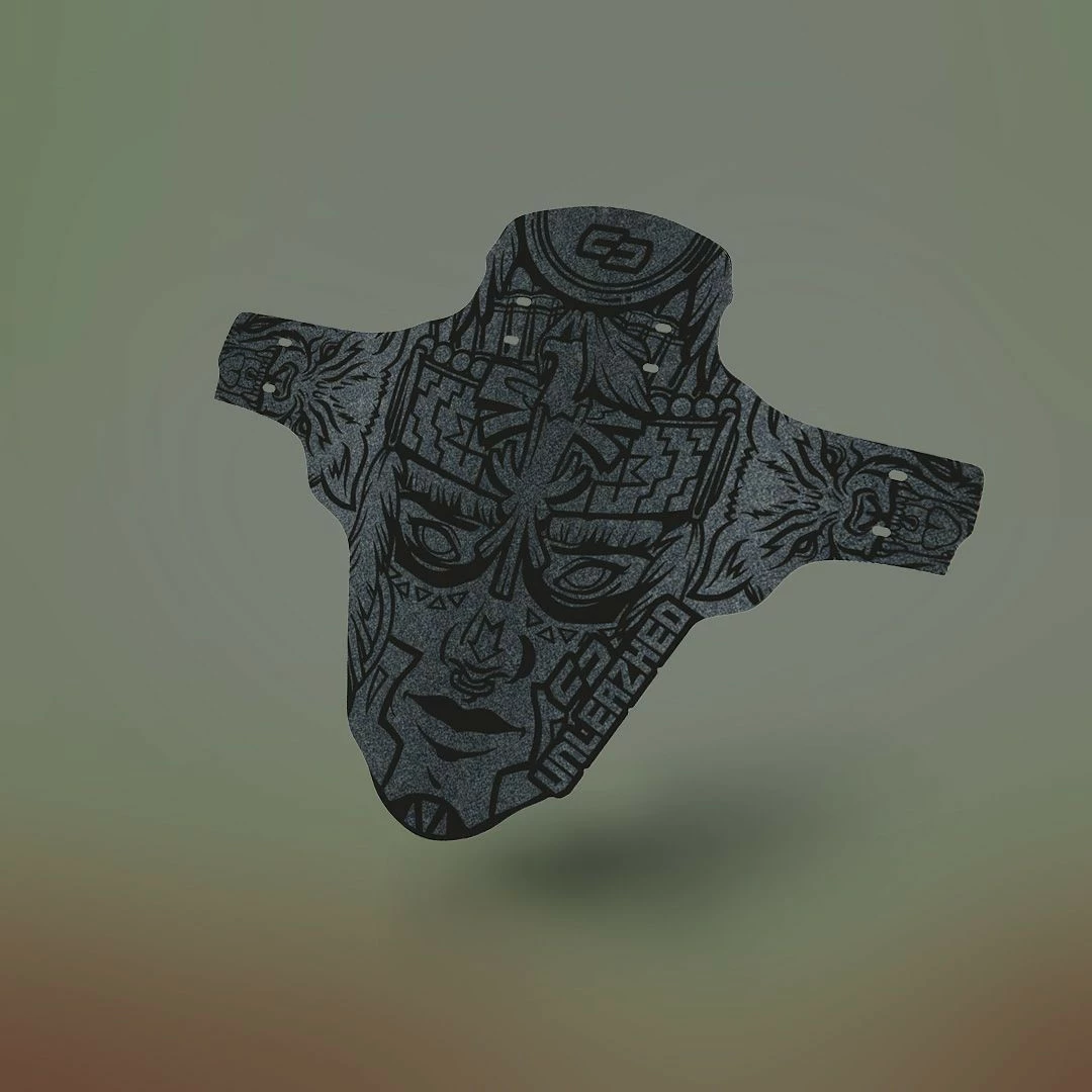 Unleazhed - Spritzschutz Mud Guard M01 Design Tatanka Dark 1 Unleazhed - Spritzschutz Mud Guard M01 Design Tatanka Dark
