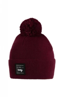 Rocday - Mütze Crew Beanie Pom Burgundy