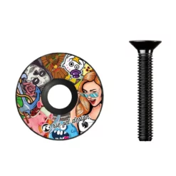 Riesel-design Riesel Design - Vorbaukappe Stem:cap Stickerbomb