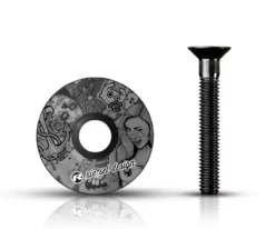 Riesel-design Riesel Design - Vorbaukappe Stem:cap Stickerbomb Ultra Black