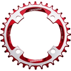 Reverse - Kettenblatt Black One Narrow Wide 4H, Lochkreis 104mm, Rot/Silber